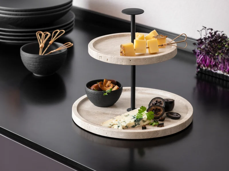 Villeroy & Boch Manufacture Travertine Etagere 24,5cm