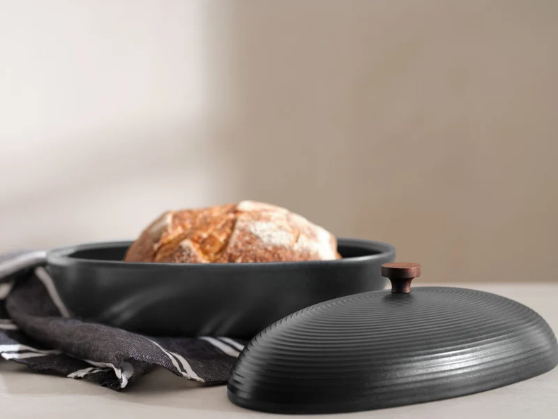 ASA kitchen'art Brottopf schwarz 32x18x16,5cm