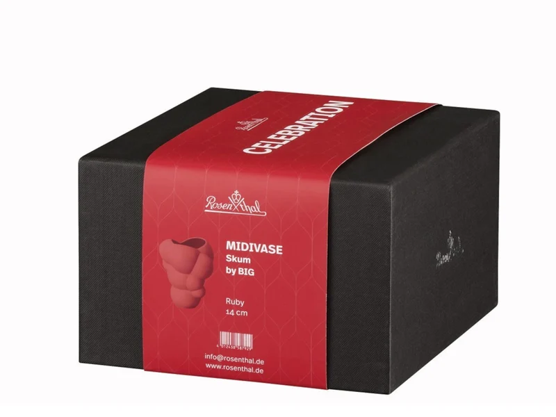 Rosenthal Skum Ruby Vase 14 cm