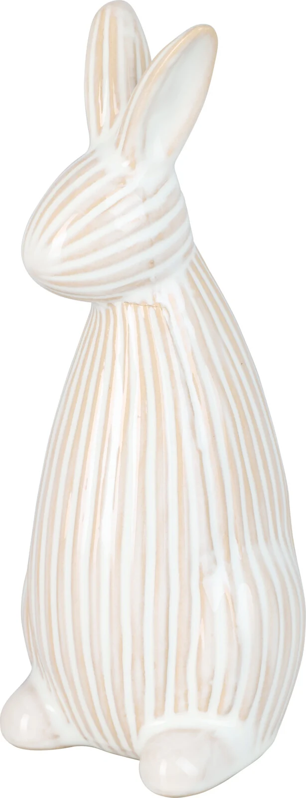 HÄSCHEN AUS PORZELLAN 18,5X7,5X7CM CREME