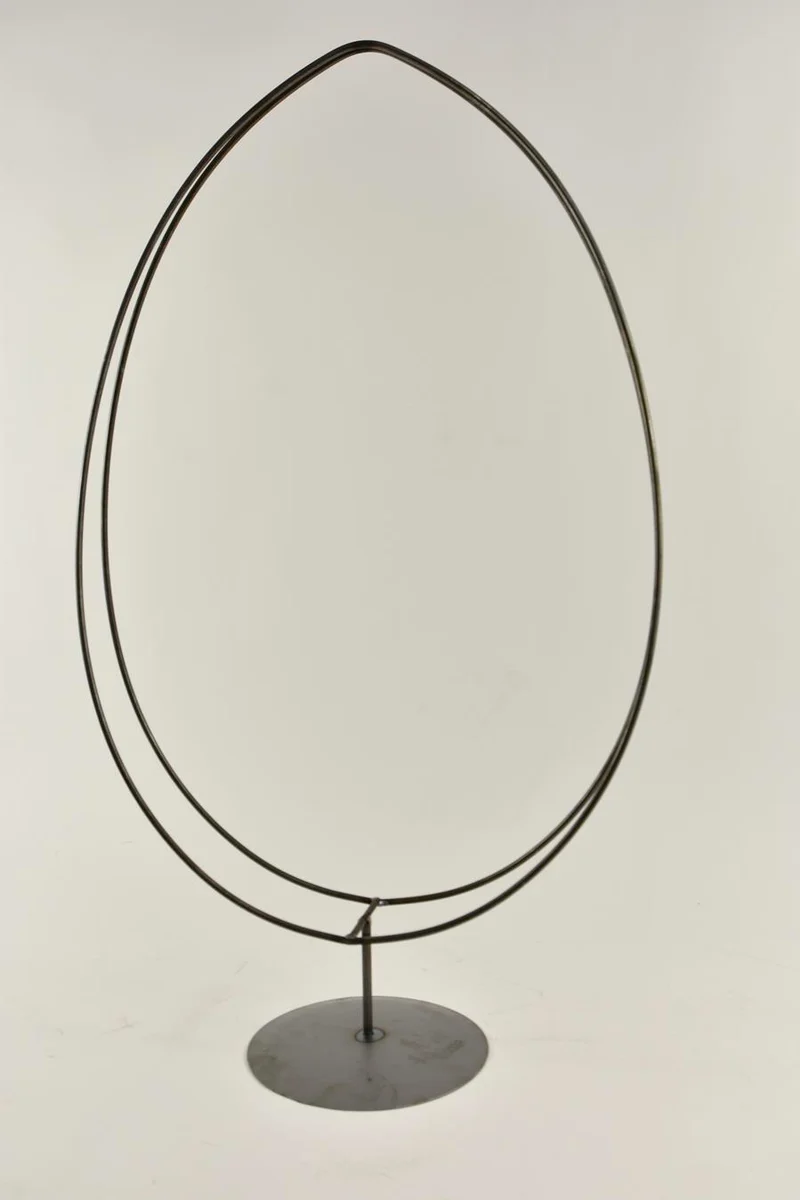 Doppel-Eierhalter auf Metallfuß 32x7,5x67cm