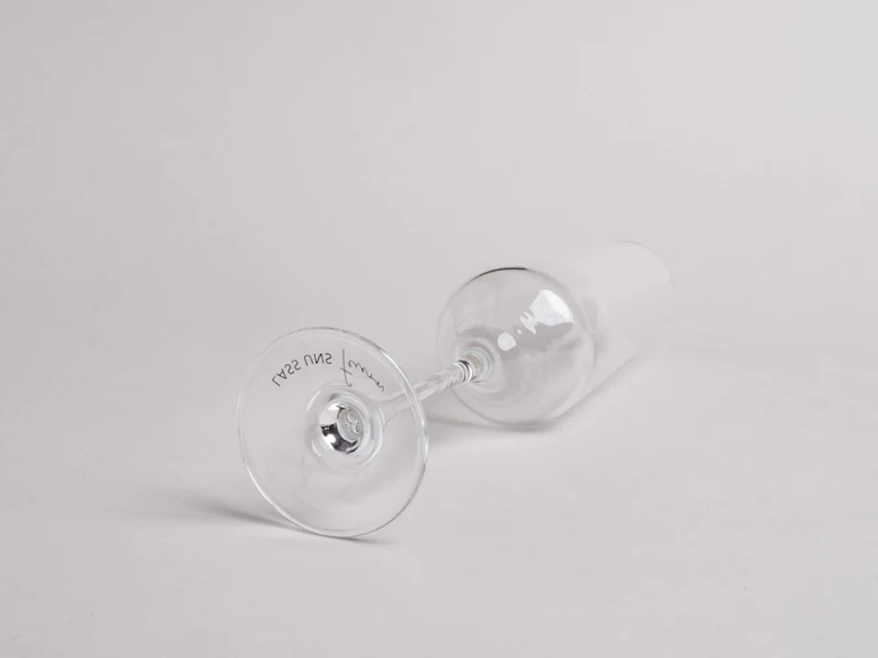 Eulenschnitt Sektglas Lass uns feiern klar 2,1l