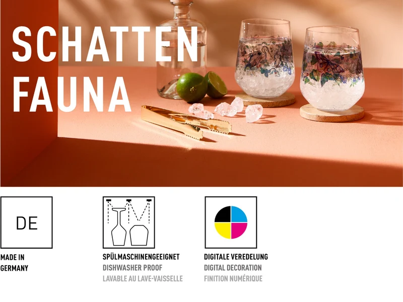 RITZENHOFF Schattenfauna Gin Tumbler 2er Set (C. Mcallister) H25 #7 #8