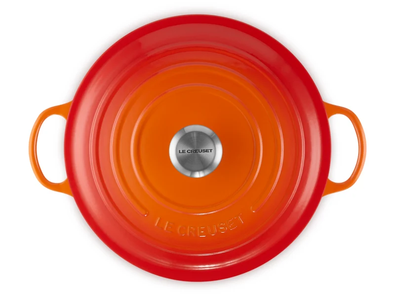 Le Creuset Bräter La Marmite Signature rund ofenrot 28cm