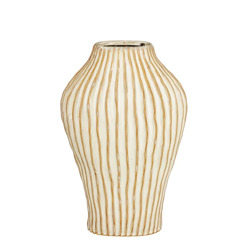 Timo Vase, cremeweiß - H40 x D25 cm