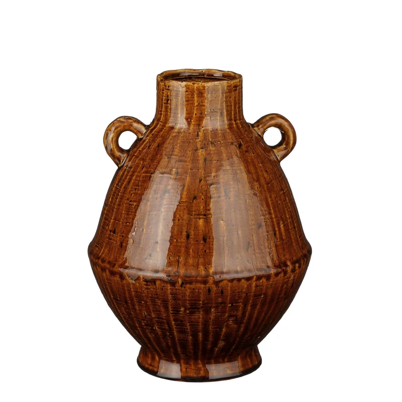 Elena Vase braun - H34 x D26 cm