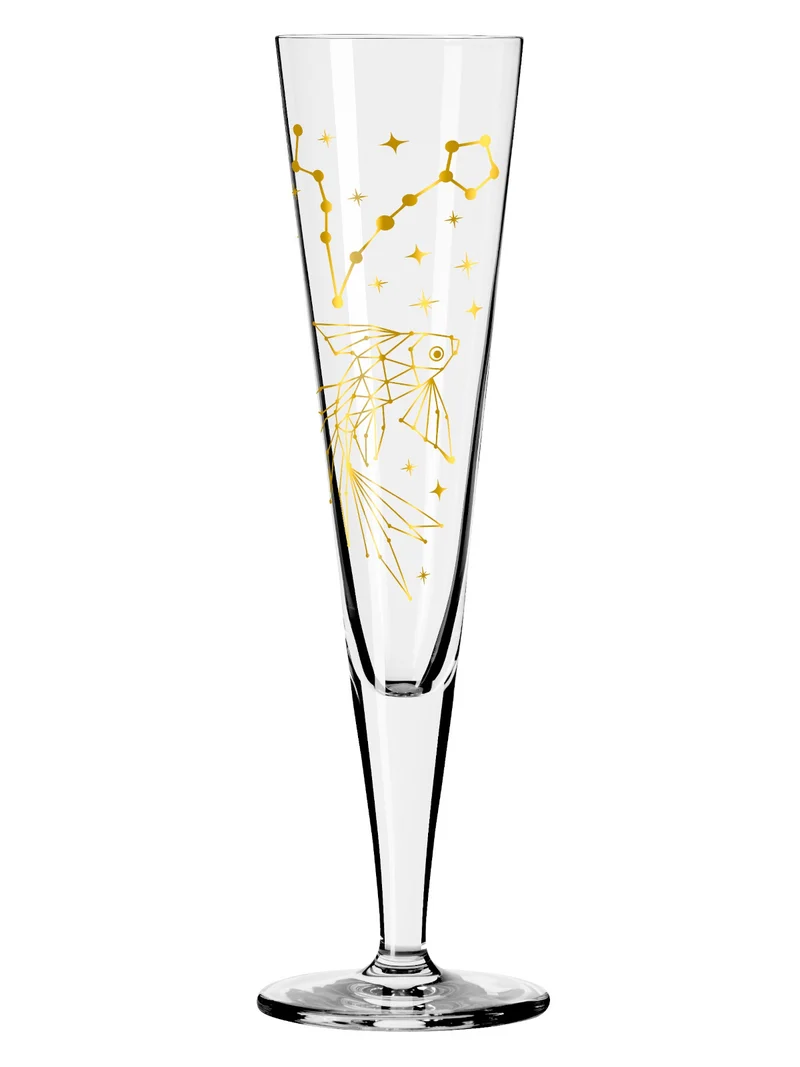 RITZENHOFF Champagnerglas #8 Fische (Z. Mubaza) H25