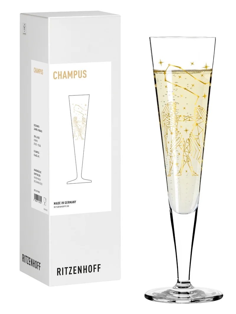 RITZENHOFF Champagnerglas #5 Zwilling (Z. Mubaza) H25