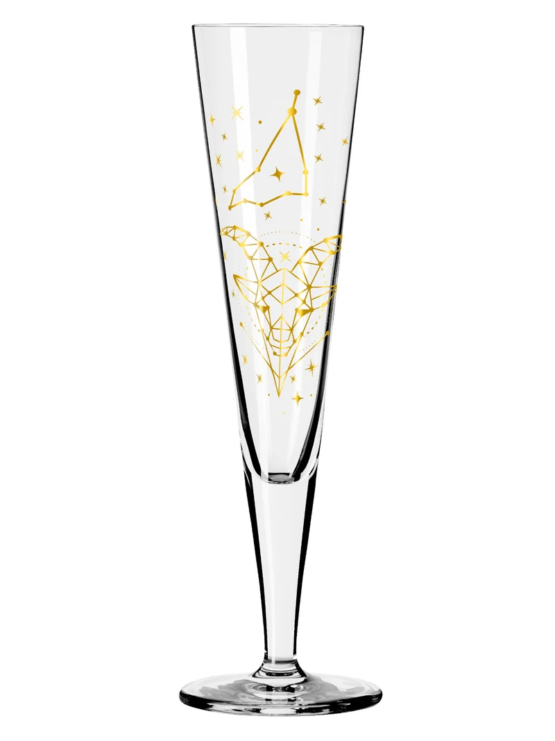 RITZENHOFF Champagnerglas #4 Steinbock (Z. Mubaza) H25