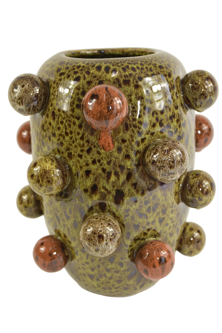 Vasenkugeln, Durchmesser 28 cm, Höhe 34 cm, Grün/Mehrfarbig