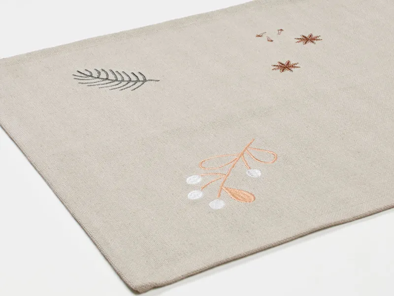 Broste Copenhagen Fryd Tischläufer beige 140x40cm