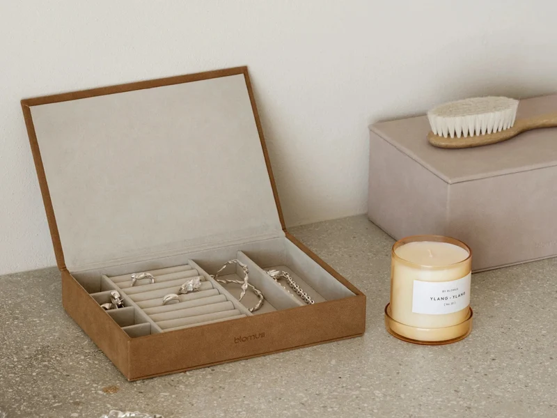 Blomus SAHLA Schmuckaufbewahrungsbox M indian tan 22x15x4cm