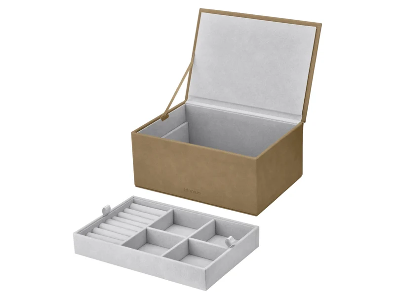 Blomus SAHLA Schmuckaufbewahrungsbox L indian tan 22x15x10cm
