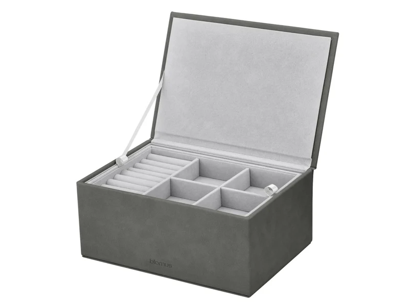 Blomus SAHLA Schmuckaufbewahrungsbox L pewter 22x15x10cm