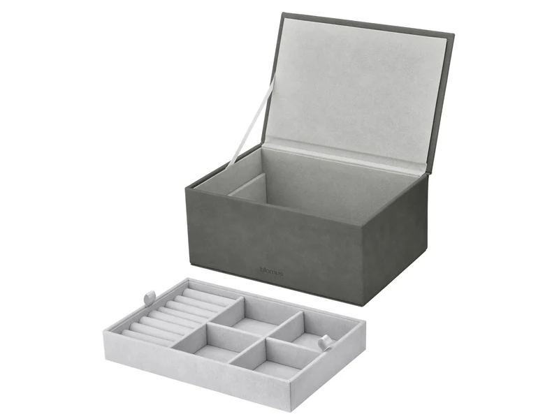 Blomus SAHLA Schmuckaufbewahrungsbox L pewter 22x15x10cm