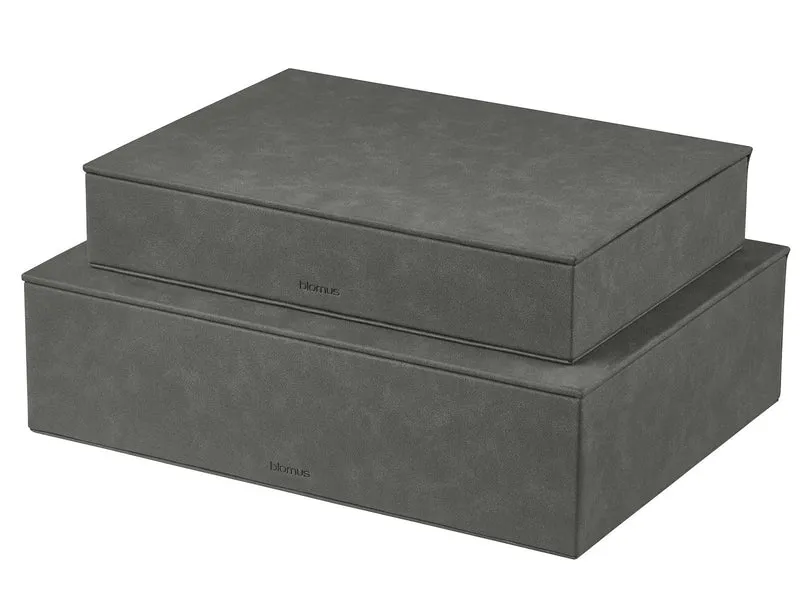 Blomus SAHLA Aufbewahrungsbox pewter 2tlg