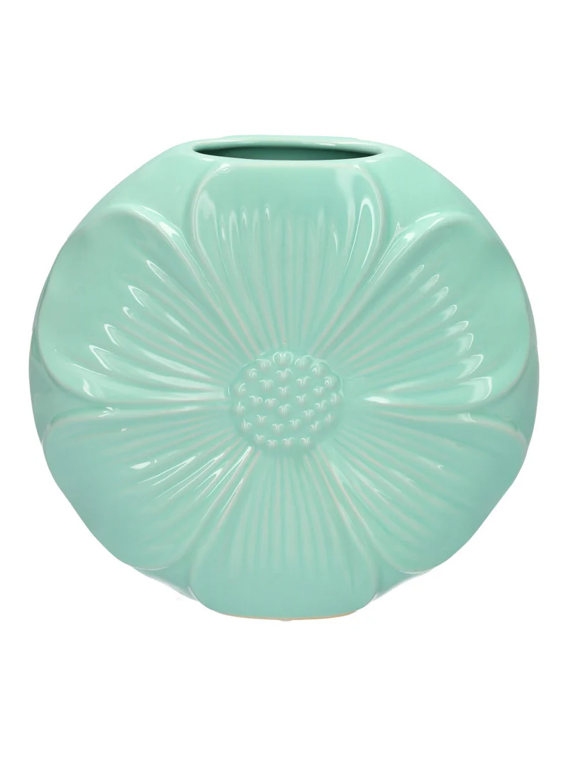 Vase Petal 22,5x6,5x21 hellblau