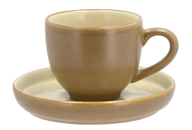 Bitz Espressotasse mit Untertasse wood/sand 0,07 l
