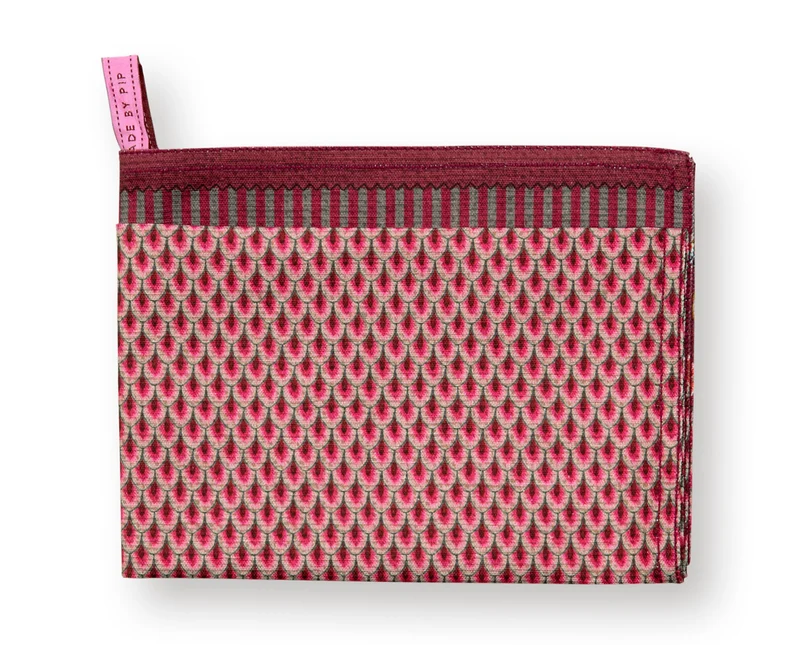 PIP STUDIO Flower Festival Geschirrtuch sc.dark pink 50 x70cm