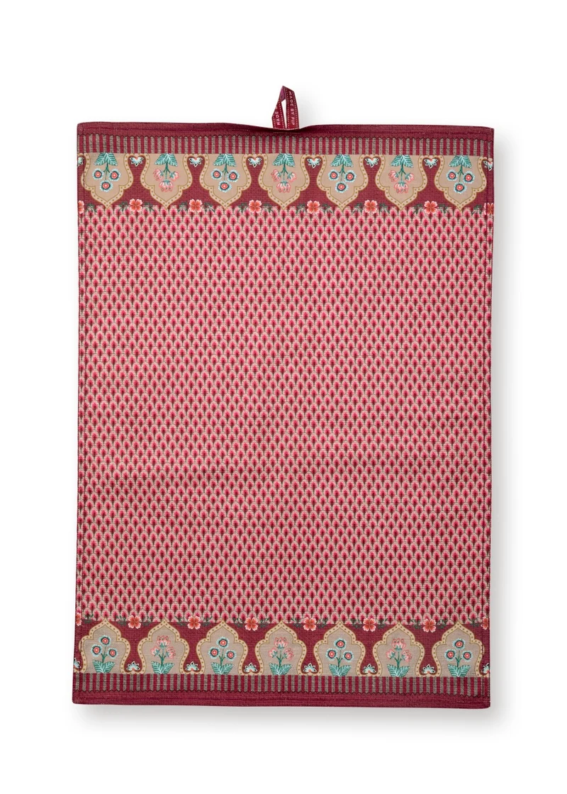 PIP STUDIO Flower Festival Geschirrtuch sc.dark pink 50 x70cm