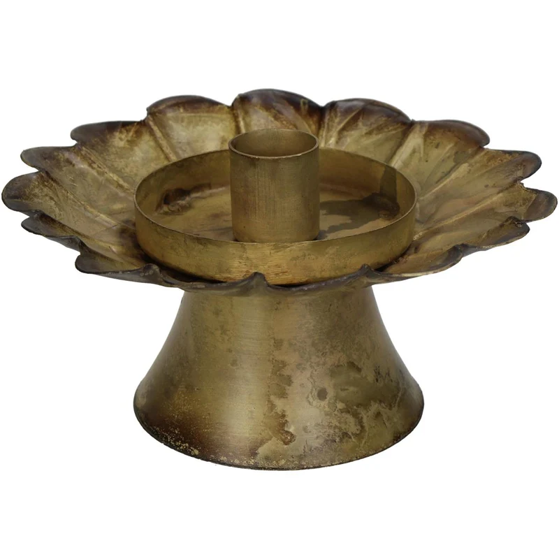 Kerzenständer Bronze Eisen 15x15x8cm