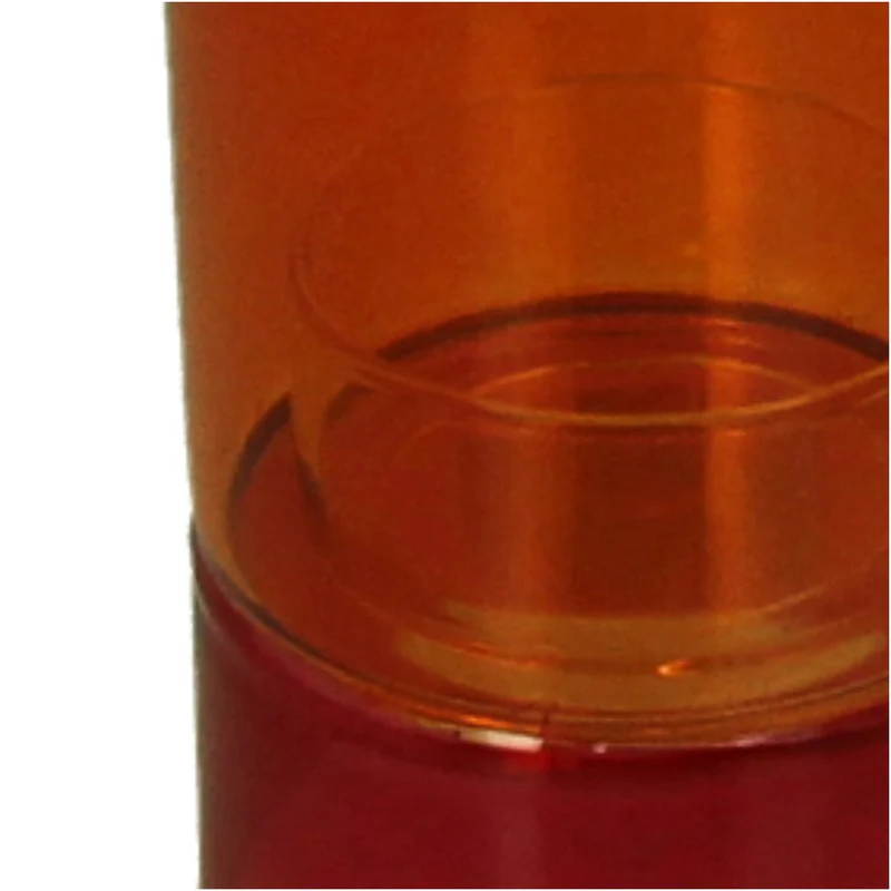 Kerzenhalter aus Glas, mehrfarbig, 6 x 6 x 12 cm