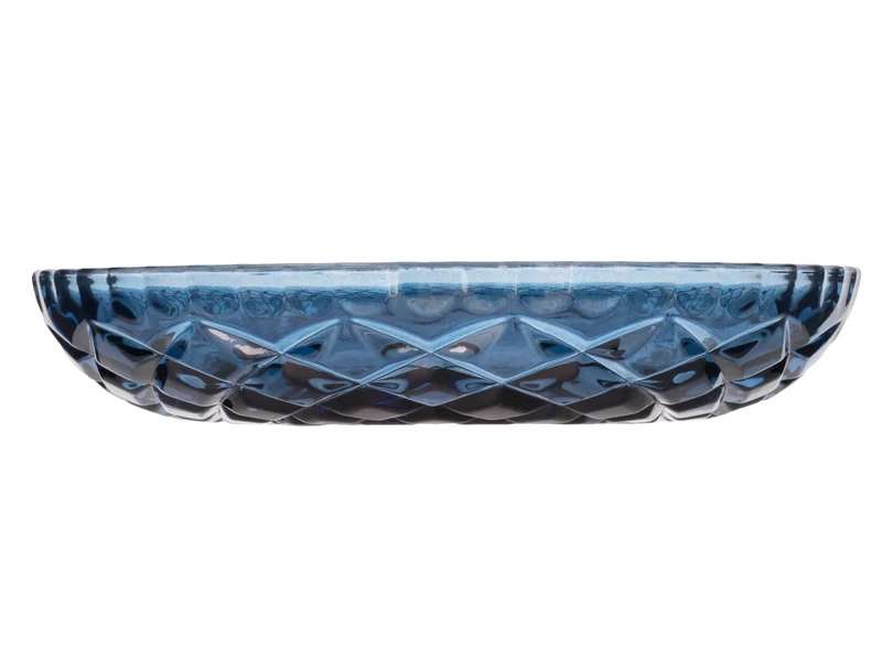 Lyngby Sorrento Teller Glas blau 16 cm Set4