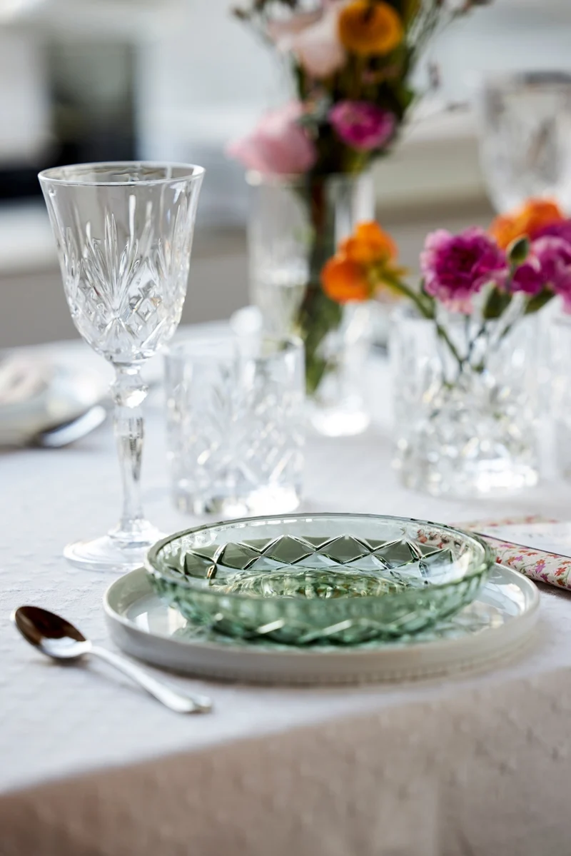 Lyngby Sorrento Teller Glas grün 16 cm Set4