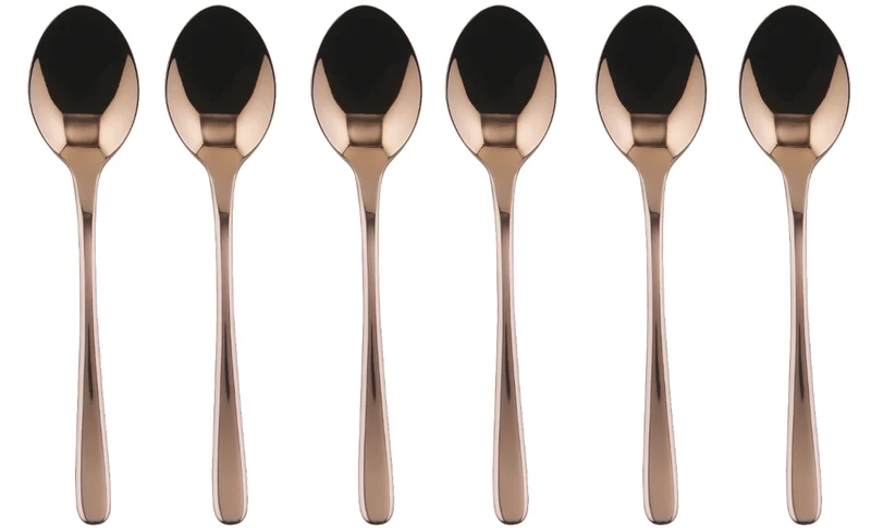 Sambonet Taste Mokkalöffel Set6 Edelstahl/PVD Kupfer