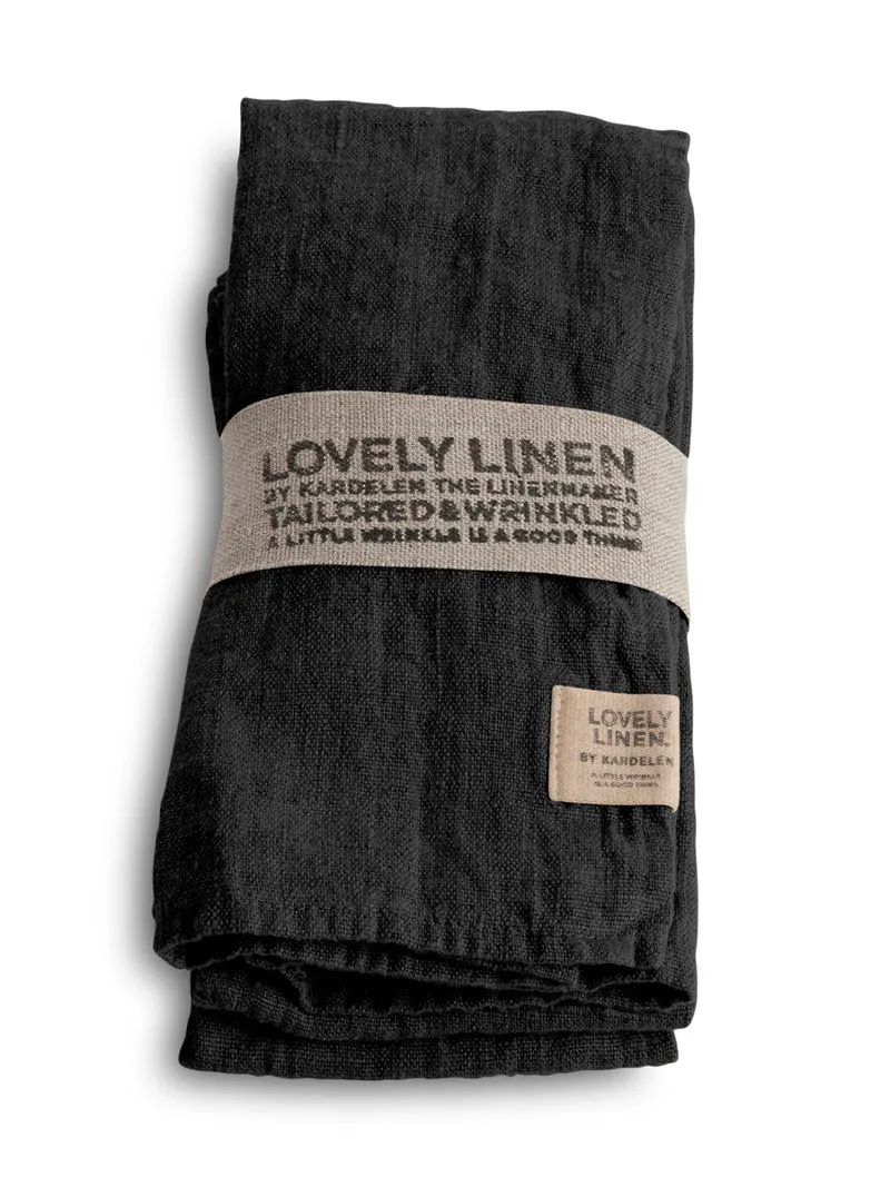 Lovely Linen Lovely Serviette Leinen dark grey (1 Stück)