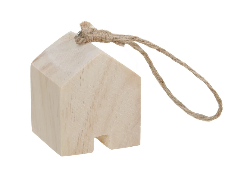 ca. 1 Holzhaus natur 5x5x6 cm