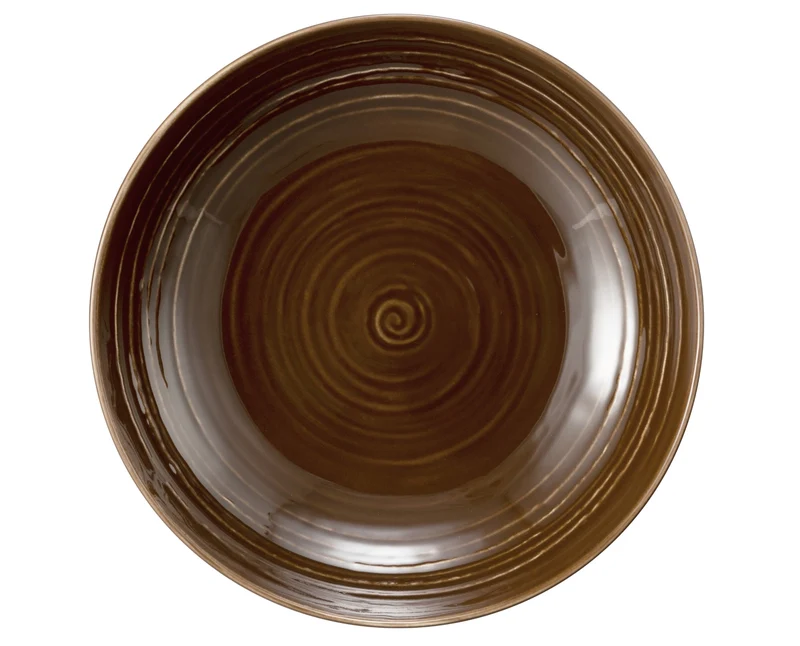 Seltmann Weiden Terra Erdbraun uni Suppenteller rund 21 cm