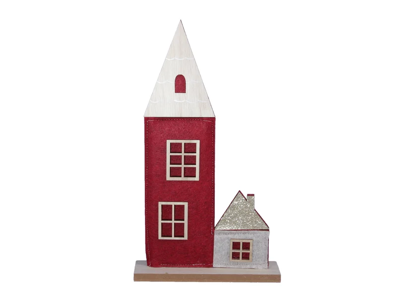 pb. 1 Filzkirche/stehend rot 20x35 cm