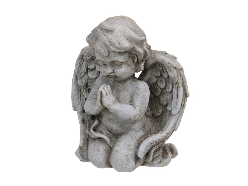 pc. 1 Zementengel antik 13x8,5x16 cm