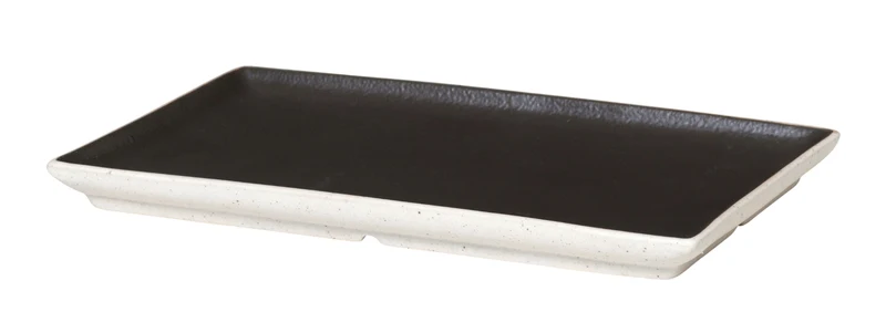 Broste Copenhagen Eli Mat Charcoal Teller eckig 20 cm