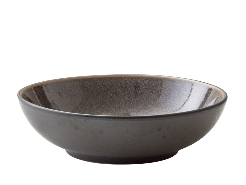 Bitz Pastateller matt black / shiny grey 20 cm