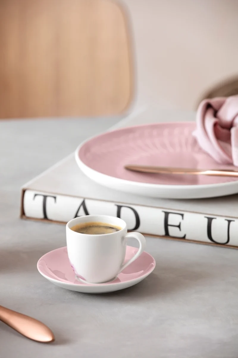 Villeroy & Boch Rose Garden Mokka-/Espressountertasse weiß 12 cm