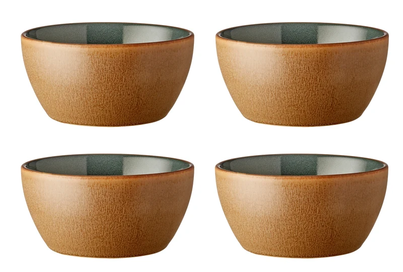 Bitz Schale Wood/Forest 12 cm Set4