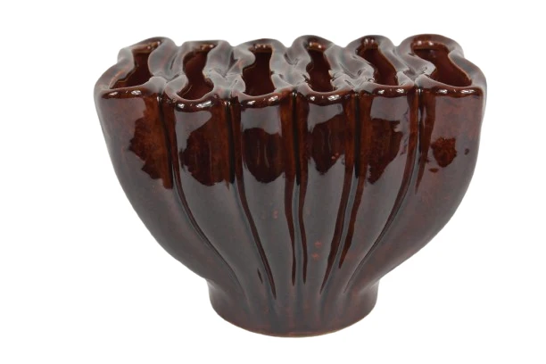 Dinan Keramikvase 20x14x15cm Warmrot