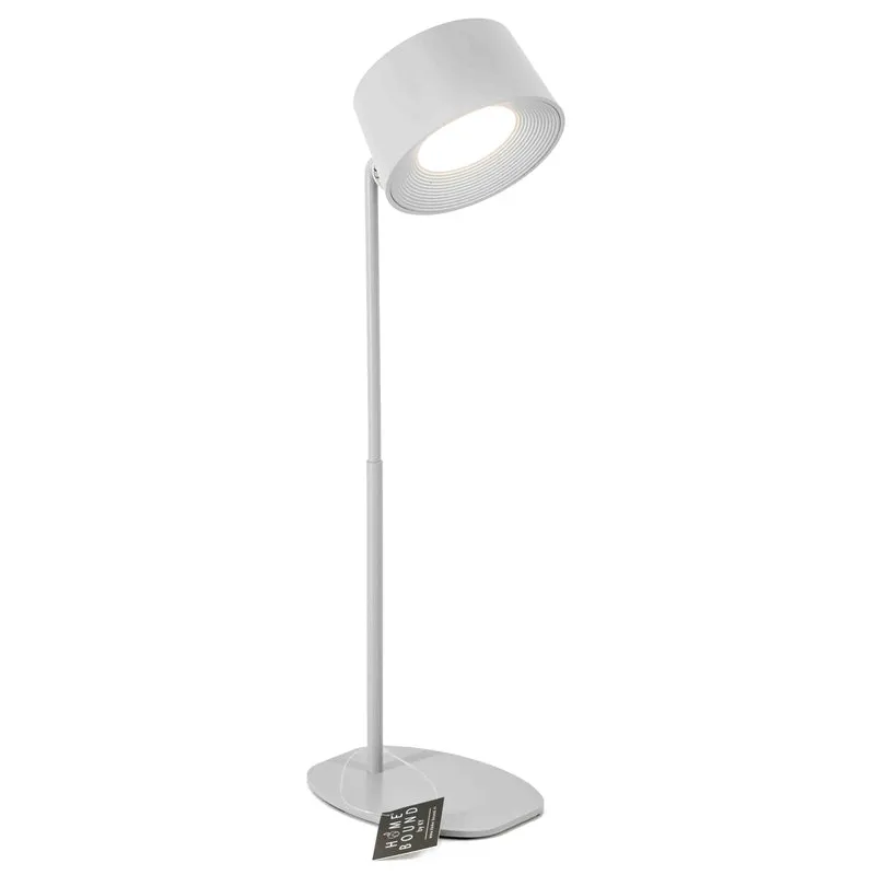 Lampe Design LED auf Batterie weiß, mit Wandhalterung 12x12x35cm