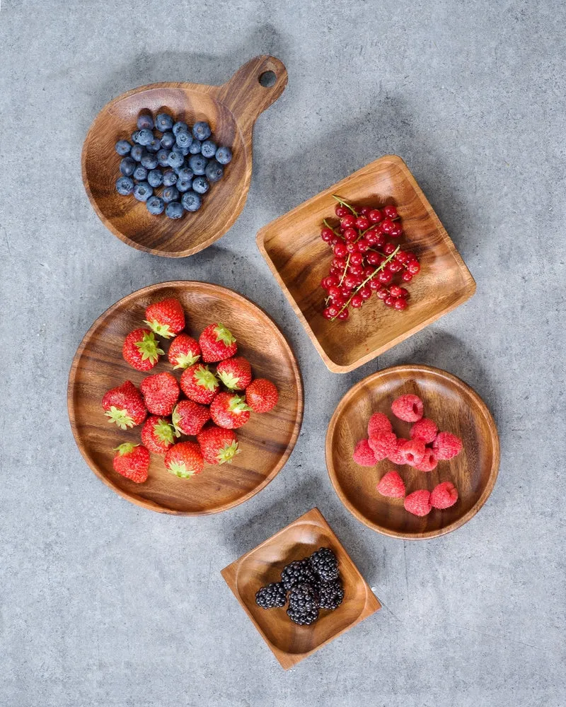 Cosy&Trendy Acacia Wood Tablett rund 14,5 cm
