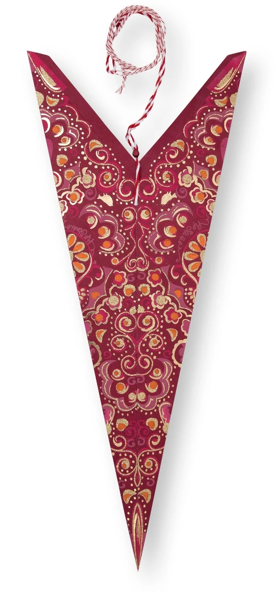 PIP STUDIO Christmas Star Paper overall print red 110 cm