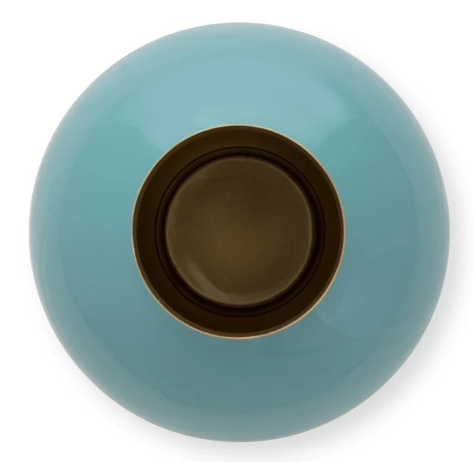 PIP STUDIO Vase Metal klein sea green 18 x 24 cm