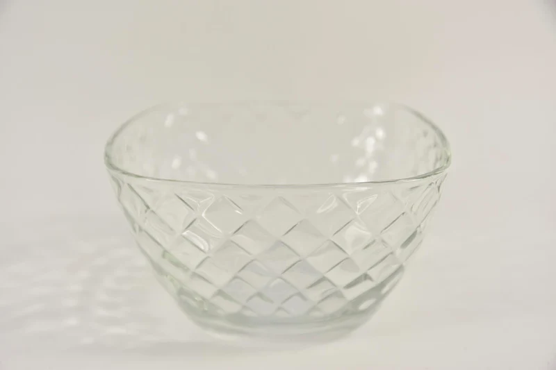 Glasschale „Marshall“ quadratisch 20x20x11cm klar
