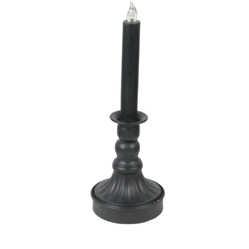 LED-Kerzenhalter Ø 9,5 x 28 cm, Schwarz matt