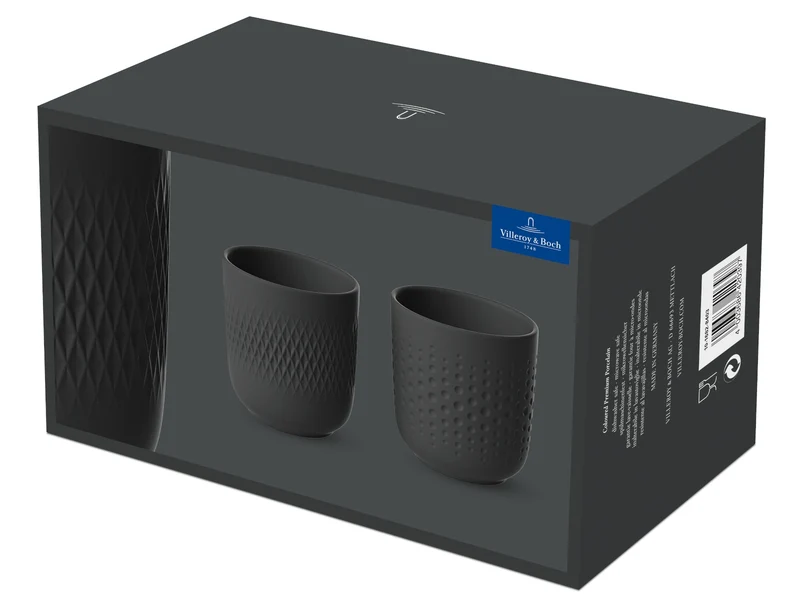 Villeroy & Boch Manufacture Collier noir Becher Set 2tlg.