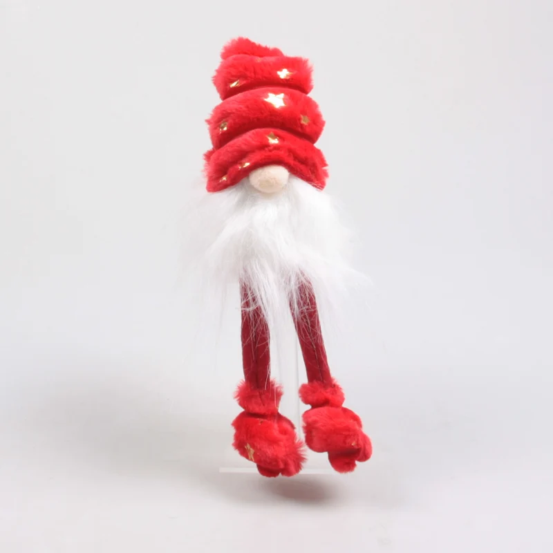 Weihnachtswichtel-Schlafmütze 12x10x42 cm Rot