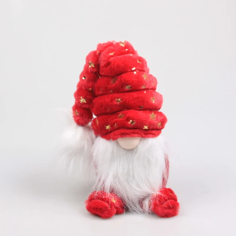 Weihnachtswichtel-Schlafmütze 19x18x50 cm Rot