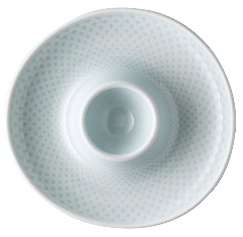 Rosenthal Junto Opal Green Eierbecher mit Ablage 13 cm