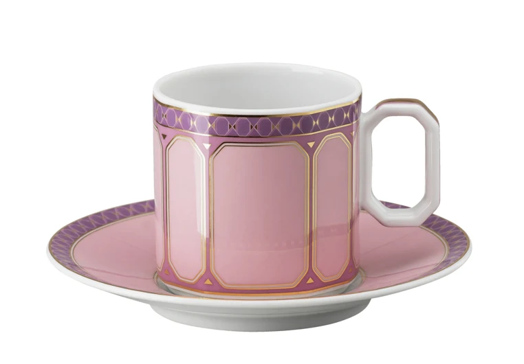 SwarosvkiXRosenthal Signum Rose Espressotasse 2tlg